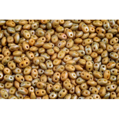 Matubo MiniDuo 2x4mm Limon Nebula Mat 83120/85001 | Czech Beads