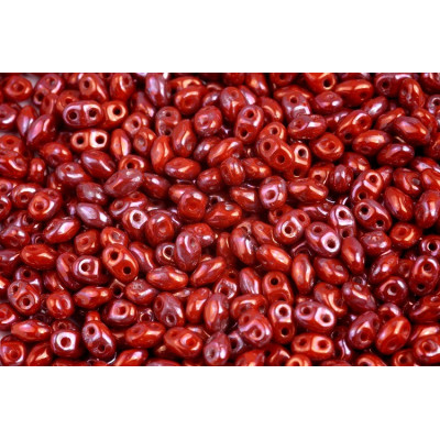 Matubo MiniDuo 2x4mm Opaque Orange Nebula 93140/15001 | Czech Beads