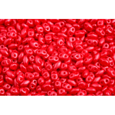 Matubo MiniDuo 2x4mm Pastel Dark Rose 02010/25009 | Czech Glass