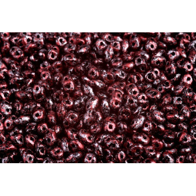 Matubo MiniDuo 2x4mm Tweedy Red 23980/45705 | Czech Glass Beads