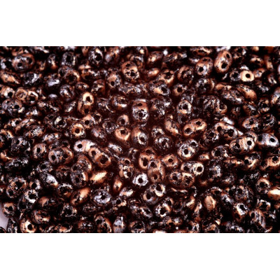 Matubo MiniDuo 2x4mm Tweedy Light Copper 23980/45709 | Czech Beads