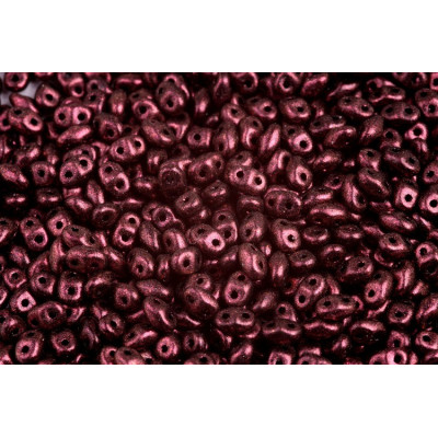 Matubo MiniDuo 2x4mm Polychrome Dark Violet 94108 | Czech Glass