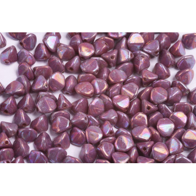 Pinch Beads 7mm White Alabaster Iris 02010/15781 | Czech Glass