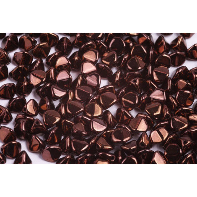 Pinch Beads 7mm Vega on Jet 23980/15726 | Rutkovsky Czech Glass