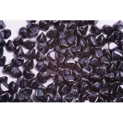 7mm Jet Black Iris Pinch Beads 23980/65481 | Rutkovsky