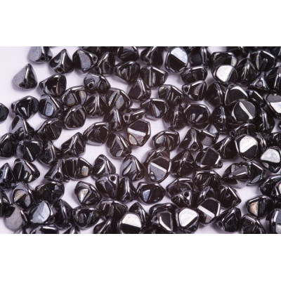 Pinch Beads Jet Hematite 7mm 23980/14400 | Rutkovsky Czech Glass