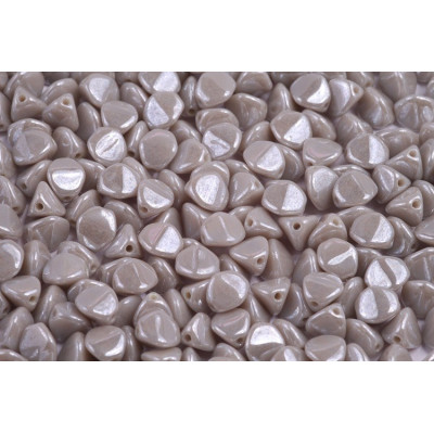 Ashen Grey White Luster Pinch Beads 7mm 43010/14400 | Rutkovsky