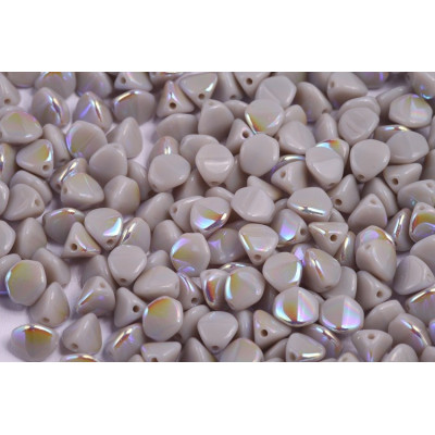 Ashen Grey AB Pinch Beads 7mm 43010/28701 | Czech Glass Beads