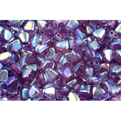 Matubo Nib-Bit Beads 6x5mm Tanzanite AB 20500/28703 | Czech Glass
