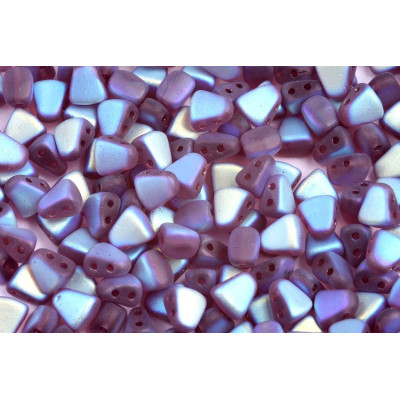 Matubo Nib-Bit 6x5mm Amethyst AB Matte 20060/28773 | Czech Beads