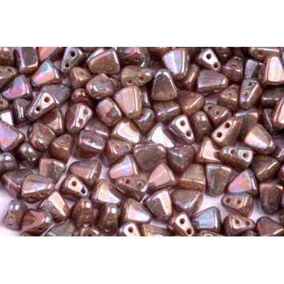 Matubo Nib-Bit Beads 6x5mm Opaque Ivory Nebula 13020/15001