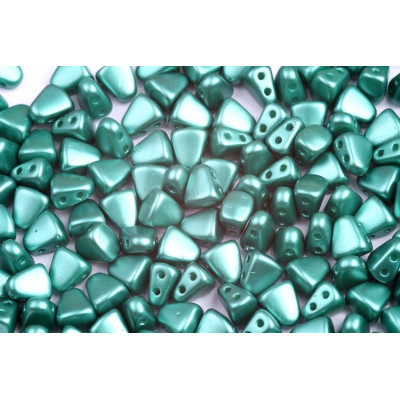 Matubo Nib-Bit 6x5mm Teal Green 25026 | Czech Glass Beads
