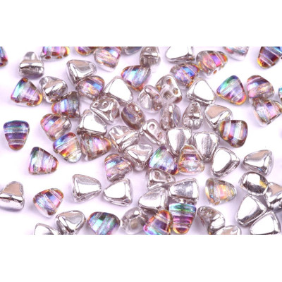 Matubo Nib-Bit 6x5mm Backlit Petroleum 00030/26601 | Czech Beads