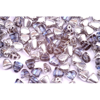 Matubo Nib-Bit 6x5mm Backlit Periwinkle 26901 | Czech Glass Beads