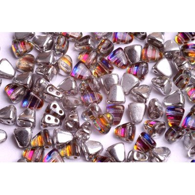 Matubo Nib-Bit Beads 6x5mm Backlit Vapour Orange 29442 | Czech Glass