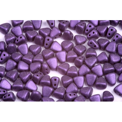 Matubo Nib-Bit 6x5mm Metallic Suede Purple 23980/79021 | Czech Beads