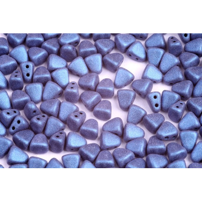 Matubo Nib-Bit 6x5mm Metallic Suede Blue 23980/79031 | Czech Beads