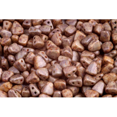 Matubo Nib-Bit Beads 6x5mm Chalk Green Glaze 85455 | Czech Glass