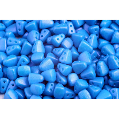 Matubo™ Nib-Bit Czech Glass Beads Blue Pearl 02010/24509 6x5mm