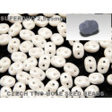 Matubo Superduo Chalk White Luster 03000/14400 | 2.5x5mm Czech Beads