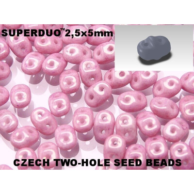 Matubo Superduo Lilac Luster 03000/14494 | Czech Two-Hole Beads
