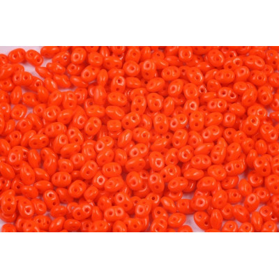 Opaque Orange Matubo Superduo Beads 93140 | 2.5x5mm Czech Glass