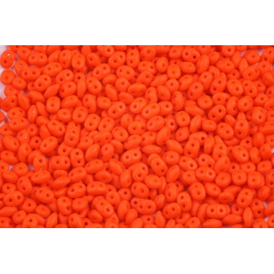 Matubo Superduo Opaque Orange Matte 93140/84110 2.5x5mm Beads