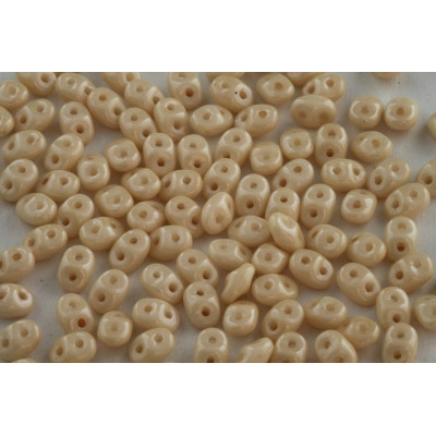 Matubo Superduo 2.5x5mm Chalk Orange Luster 03000/14413 | Czech Beads