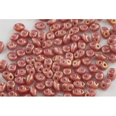 Matubo Superduo Beads Chalk Red Luster 03000/14495 | Czech Glass