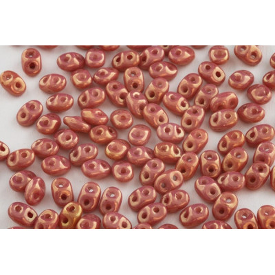 Matubo Superduo Chalk Ruby Luster 03000/14497 | 2.5x5mm Czech Beads