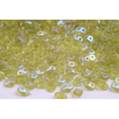 Matubo Superduo 2.5x5mm Olivine AB 50230/28771 | Czech Glass Beads