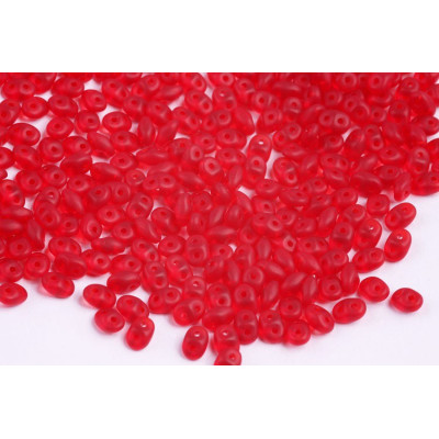 Matubo SuperDuo 2.5x5mm Matte Ruby Red 90080/84110 | Czech Beads