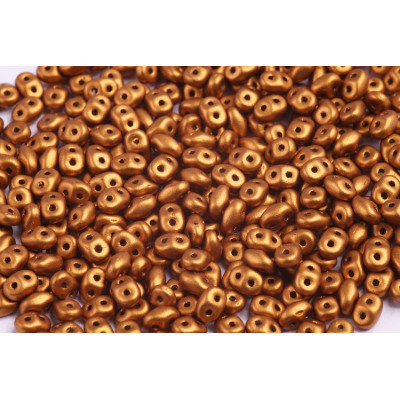 Matubo Superduo 2.5x5mm Crystal Bronze Gold 01740 | Czech Beads