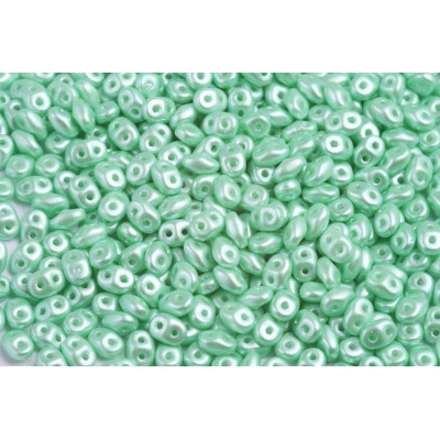 Matubo Superduo Beads 2.5x5mm Pastel Light Green 02010/25025