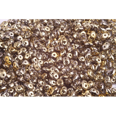 Matubo Superduo 2.5x5mm Crystal Amber 26441 | Czech Glass Beads