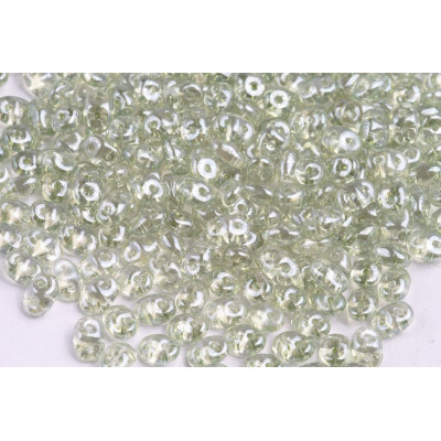 Matubo Superduo Crystal Green Luster 00030/14457 | Czech Glass Beads