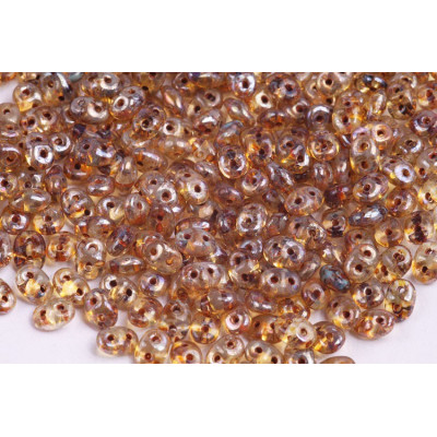 Matubo Superduo Crystal Picasso 00030/43400 | 2.5x5mm Czech Beads