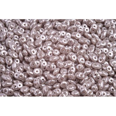 Matubo SuperDuo 2.5x5mm Opaque Grey White Luster 43020/14400