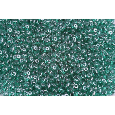Matubo Superduo Emerald White Luster 50720/14400 | Czech Beads
