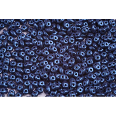 Matubo Superduo 2.5x5mm Metallic Suede Blue 23980/79031 | Czech Beads