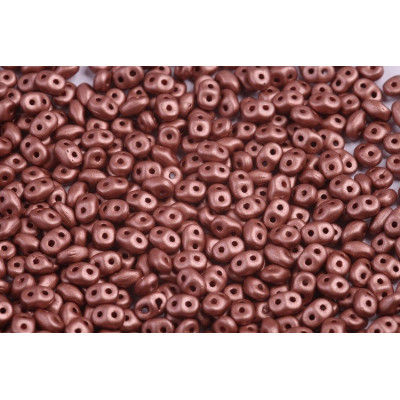 Matubo Superduo Peach Metallic Matte 02010/29487 | Czech Beads
