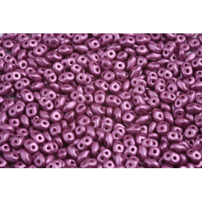 Matubo Superduo Amethyst Metallic Mat 02010/29428 | Czech Glass Beads