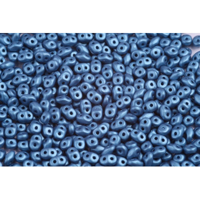 Matubo Superduo Blue Metallic Matte 02010/29434 | 2-Hole Beads