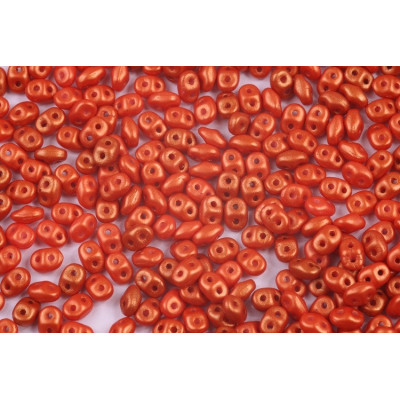 Matubo Superduo 2.5x5mm Gold Shine Orange 02010/24102 | Czech Beads