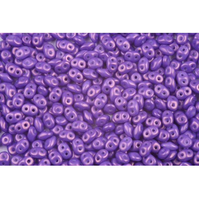 Matubo Superduo 2.5x5mm Gold Shine Medium Orchid 24110 | Glass Beads