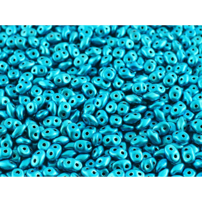 Matubo Superduo 2.5x5mm Metalust Turquoise 24206 | Czech Beads