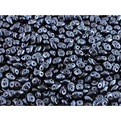 Matubo SuperDuo 2.5x5mm Metalust Steel Blue 24204 | Czech Glass Beads