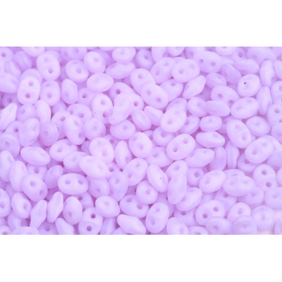 Matubo Superduo 2.5x5mm Matte Opal Dark Violet 84110 | Czech Beads