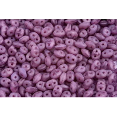 Matubo Superduo Matte Opal Violet 21010/84110 | 2.5x5mm Czech Beads