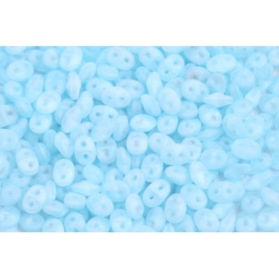 Matubo Superduo Matte Opal Aqua 61000/84110 | Czech 2-Hole Beads